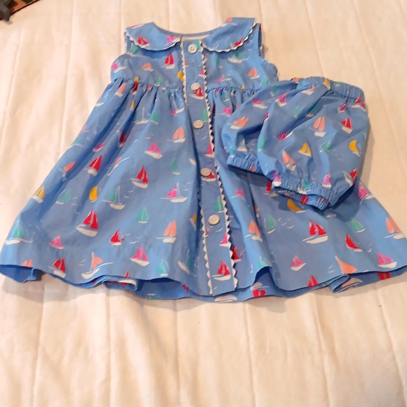 Rachel Riley Other - Rachel Riley Sailboat Dress and Bloomers